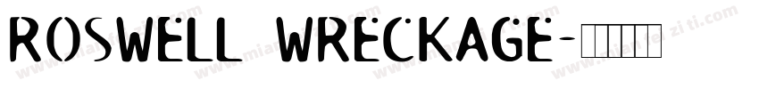 Roswell Wreckage字体转换